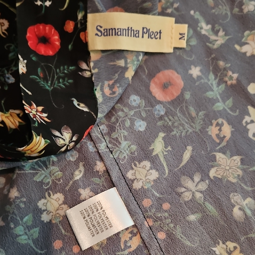 Samantha Pleet Multicolor Unicorn Floral Wrap Around Skirt. Size Med.
